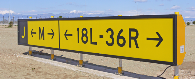 taxiway signs